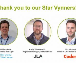 Celebrating Achievements with Star Vynners from Cadent Gas, Welsh Water and JLA